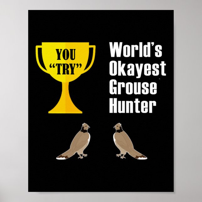 Poster Presente de caça de grupo - Caçador de Okayest eng (Frente)