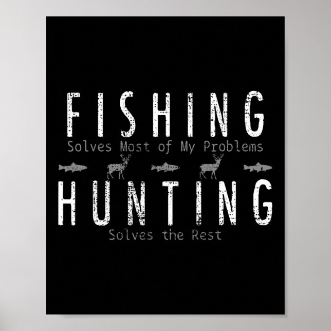 Poster Presente de Caça de Pesca Caça  (Frente)