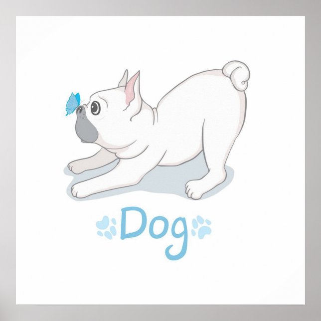 Poster Presente de Cachorro Gelado | Cachorro Engraçado C (Frente)