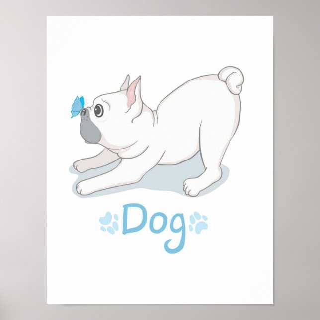 Poster Presente de Cachorro Gelado | Cachorro Engraçado C (Frente)