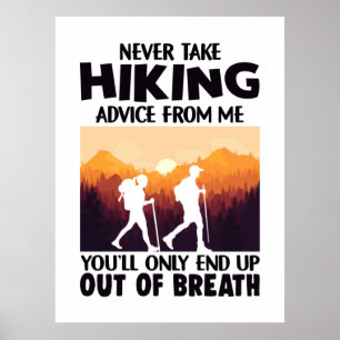 Poster Presente de Camper Nunca Receba Conselhos De Cam