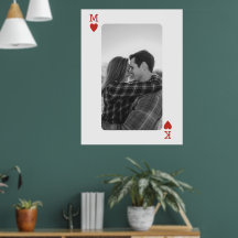 Presente de Cartão de Casal Foto Romântico Amor Co