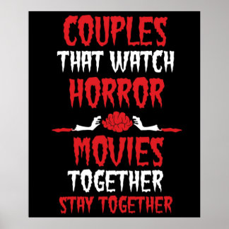 Poster Presente de Casal de Filmes de Horror