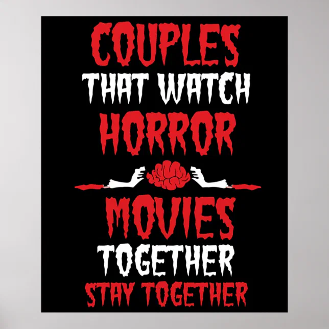 Um pôster do filme halloween com um casal em cima.
