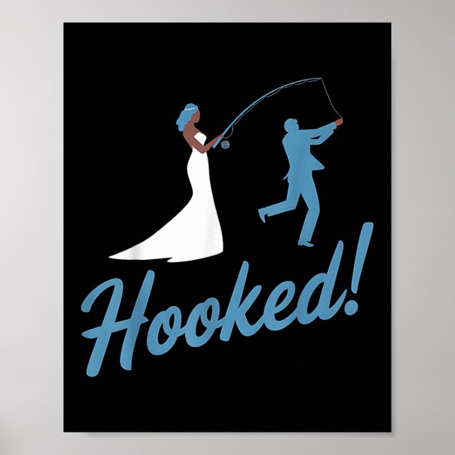 Poster Presente de casamento engraçado do noivo de pesca  (Frente)