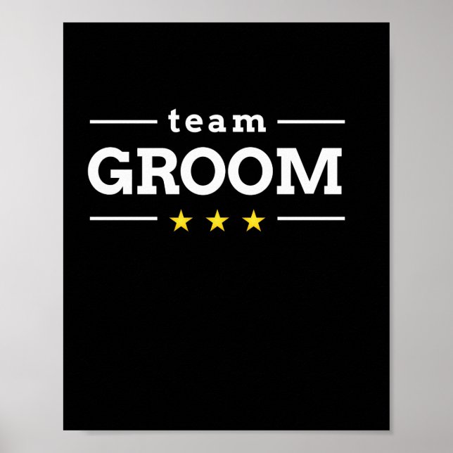 Poster Presente de Casamento | Grupo de Equipe (Frente)