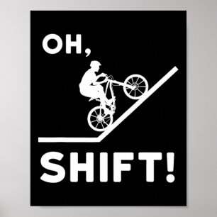 Poster Presente de Ciclismo de Montanha Para Ciclista de 