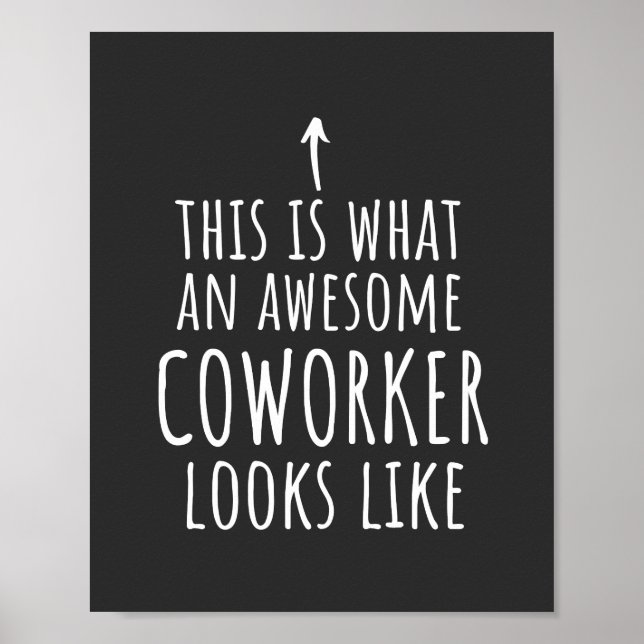 Poster Presente de Colega de Trabalho, Mug de Colega de T (Frente)