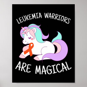 Poster Presente de Consciência da Leucemia Unicórn