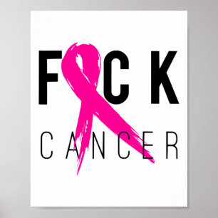 Poster Presente de Consciência do Cancer da Mama Retrostr
