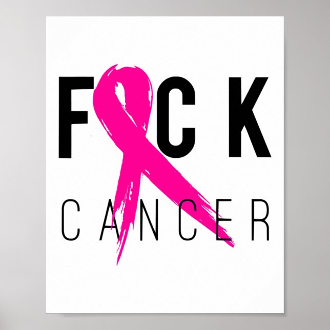 Poster Presente de Consciência do Cancer da Mama Retrostr (Frente)