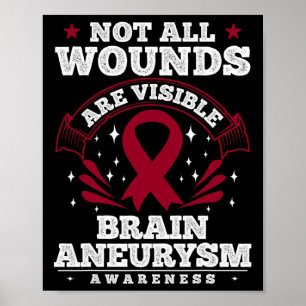 Poster Presente de Conscientização sobre Aneurisma Cerebr