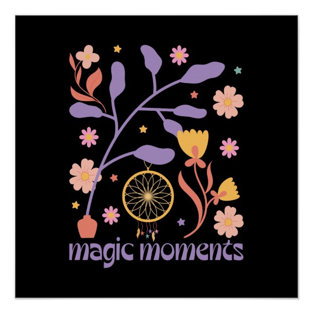 Pôster Presente de dia de as mães | Momentos mágicos (Frente)