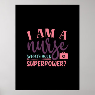 Poster Presente de Enfermeira | Sou Uma Enfermeira Que É 
