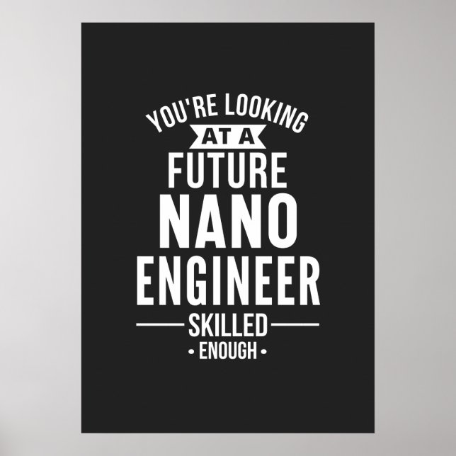 Poster presente de engenheiro NANO (Frente)