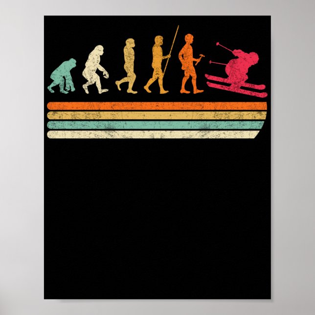 Poster Presente de Esporte de Inverno do Condutor de Esqu (Frente)