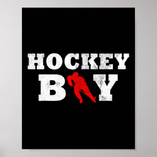 Poster Presente de Esportes Silhouette Player de Hockey