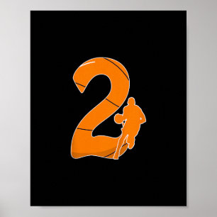 Poster Presente de Esqueleto de 2º Aniversário de Criança