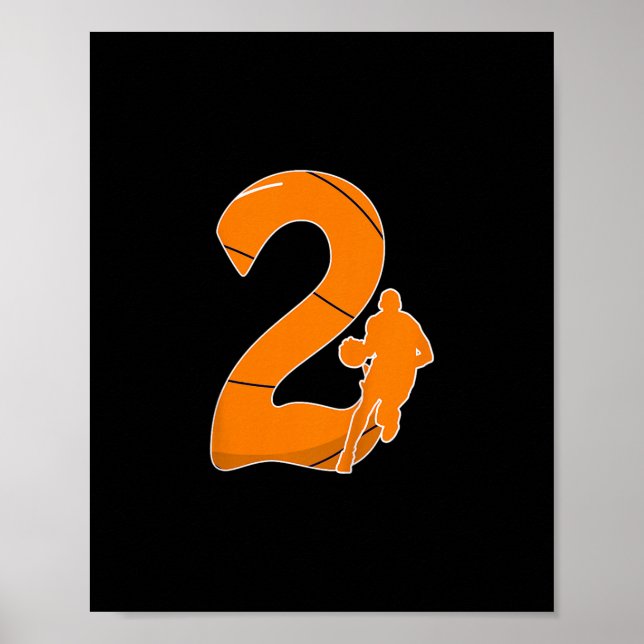 Poster Presente de Esqueleto de 2º Aniversário de Criança (Frente)