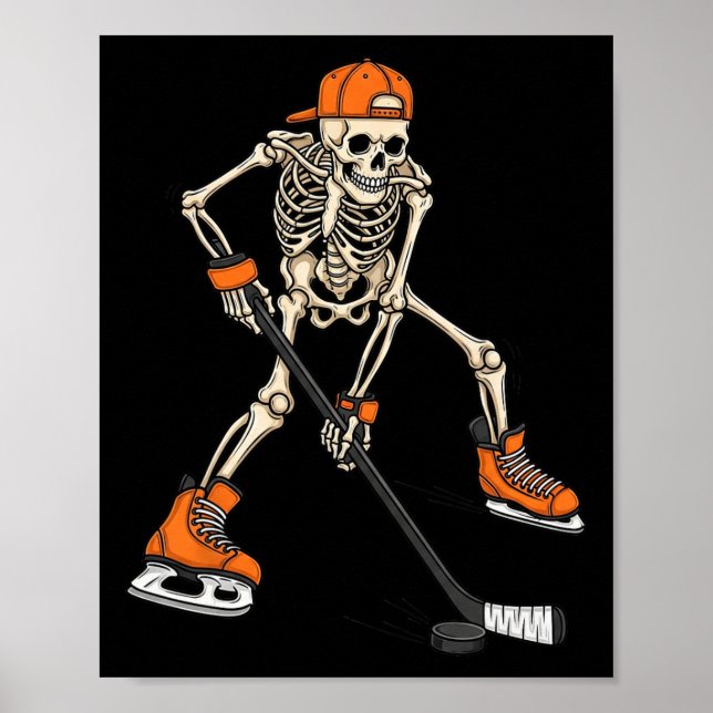 Poster Presente de Fantasia de Halloween de Hóquei no Gel (Frente)