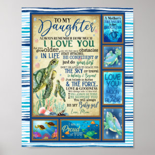 Poster Presente de Filha Carta À Minha Filha Da Mãe