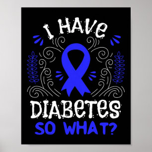 Poster Presente De Fita De Sensibilização T1d Para A Diab