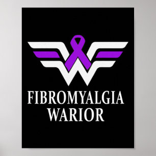 Poster Presente de Fita Roxa de Consciência do Guerreiro
