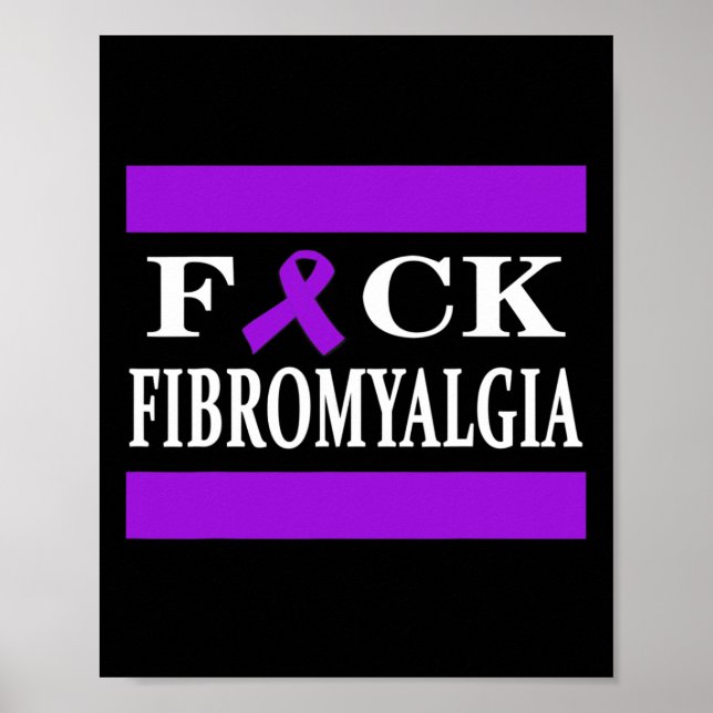 Poster Presente de Fita Roxa de Consciência do Guerreiro (Frente)