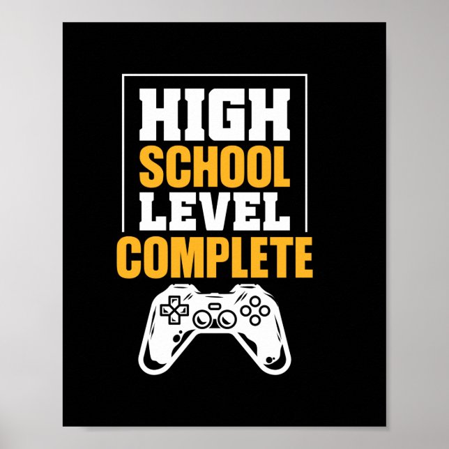 Poster Presente de Formatura | Nível Ensino Médio Complet (Frente)