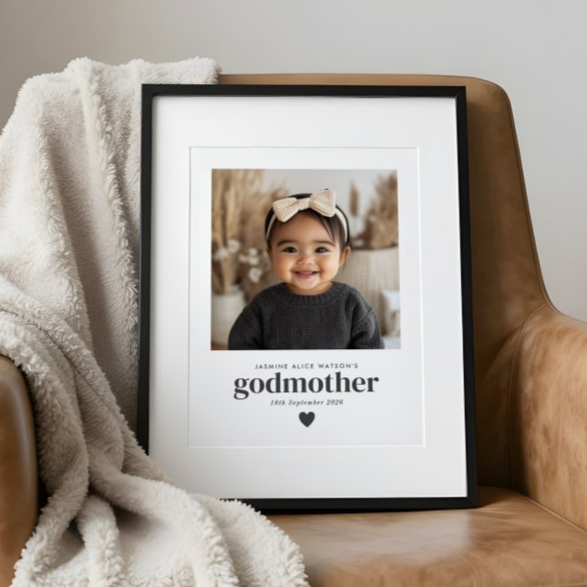 Poster Presente de Foto da Madrinha (Godmother Photo Keepsake Poster)