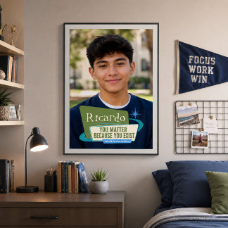 Poster Presente de Foto Personalizado Você Importa
