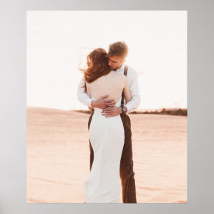 Poster Presente de Fotografia de Casamento para Recém-Cas