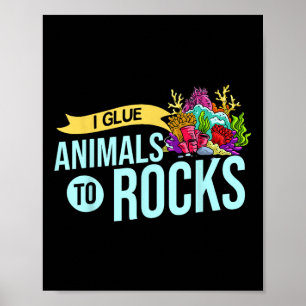 Poster Presente de Frag Coral Aquário de Recife Tanque de