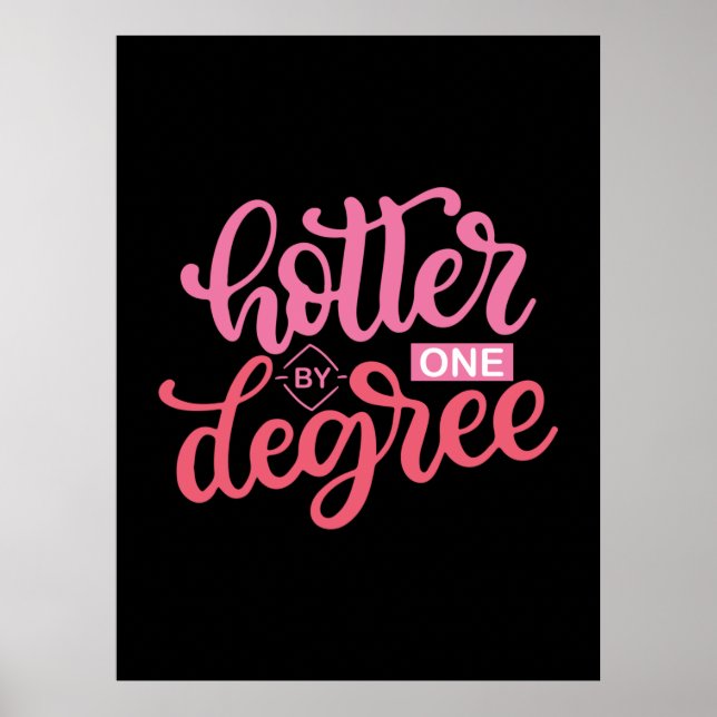 Poster Presente de Graduação | Mais quente, de um grau (Frente)