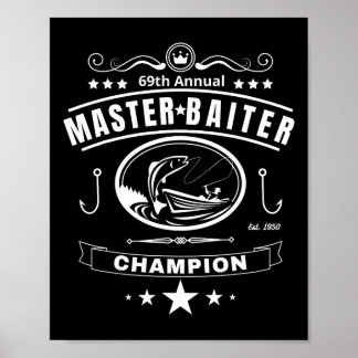 Poster Presente de homem campeão Iter de mestre de pesca