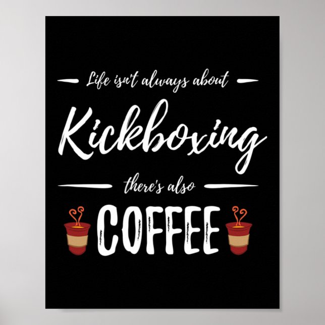 Poster Presente de Ideia Engraçada de Kickboxing para Beb (Frente)