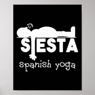 Poster Presente de Ioga e Divertido Sono Diversão Espanho