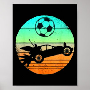 Poster Presente de Jogo de Liga de Carro de Futebol RC Fo