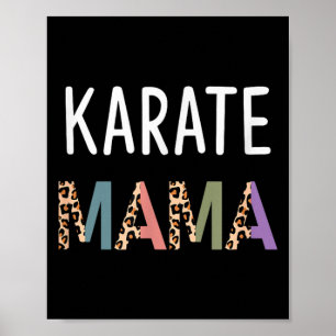 Poster Presente de Karate para Mulheres Mãe de Karate - K