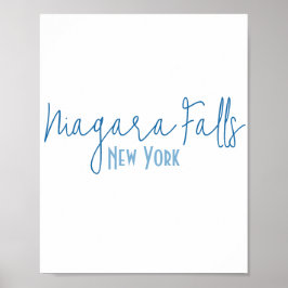Poster Presente de Lembrança de Niagara Falls, Nova York