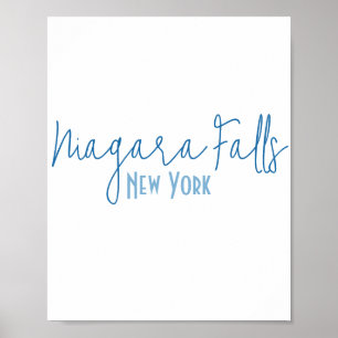 Poster Presente de Lembrança de Niagara Falls, Nova York
