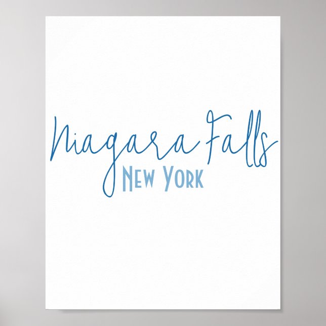 Poster Presente de Lembrança de Niagara Falls, Nova York (Frente)