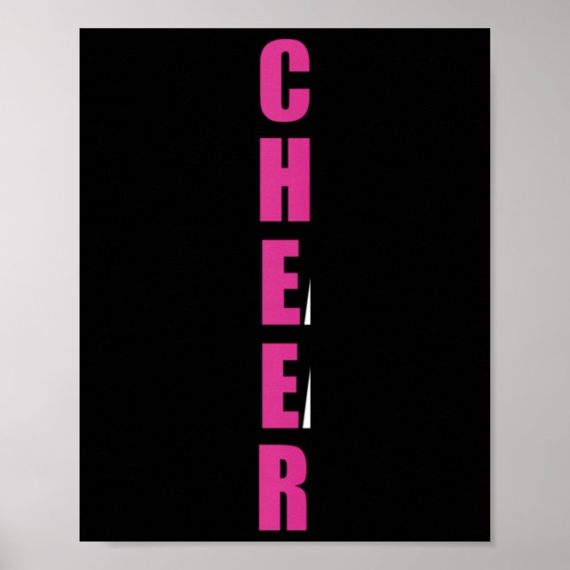 Poster Presente de Líder de Torcida Camisola de Cheerlead (Frente)