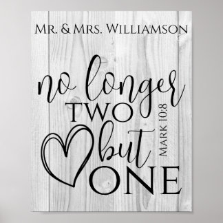 Poster Presente de madeira falsa com citação das escritur