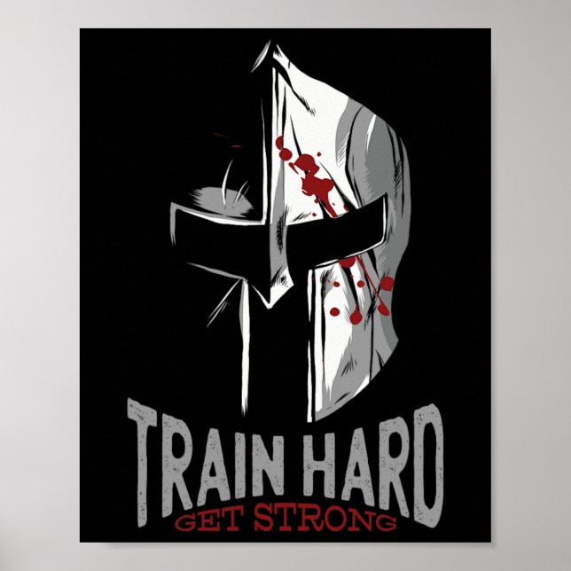 Poster Presente de Motivação de Gym com Helmet Sparta Spa (Frente)