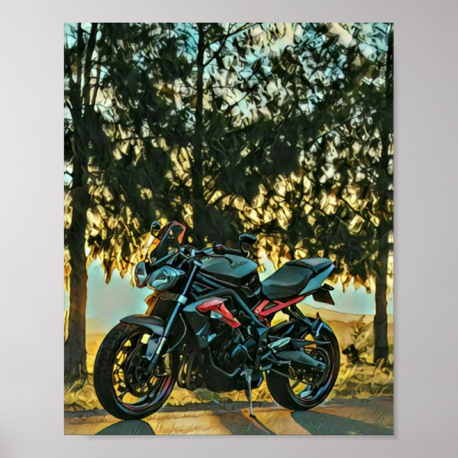 Poster Presente de motocicletas (Frente)