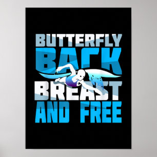 Poster Presente De Nadação Para Nadador