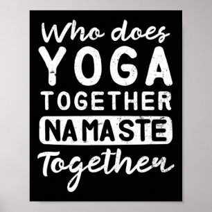 Poster Presente de Namaste de Ioga de Casal Juntos Ioga