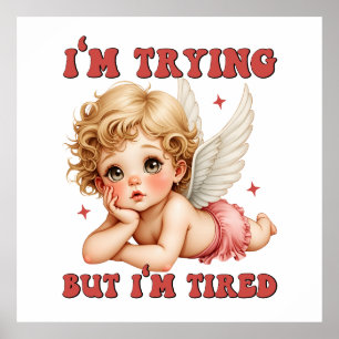 Poster Presente de namorados   Estou Tentando, Mas Estou 