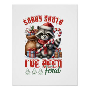 Pôster Presente de Natal Desculpe Papai Noel